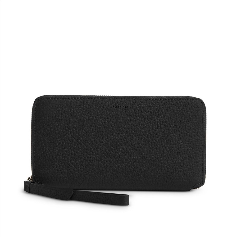 NEW! All Saints Fetch Leather Phone Wristlet